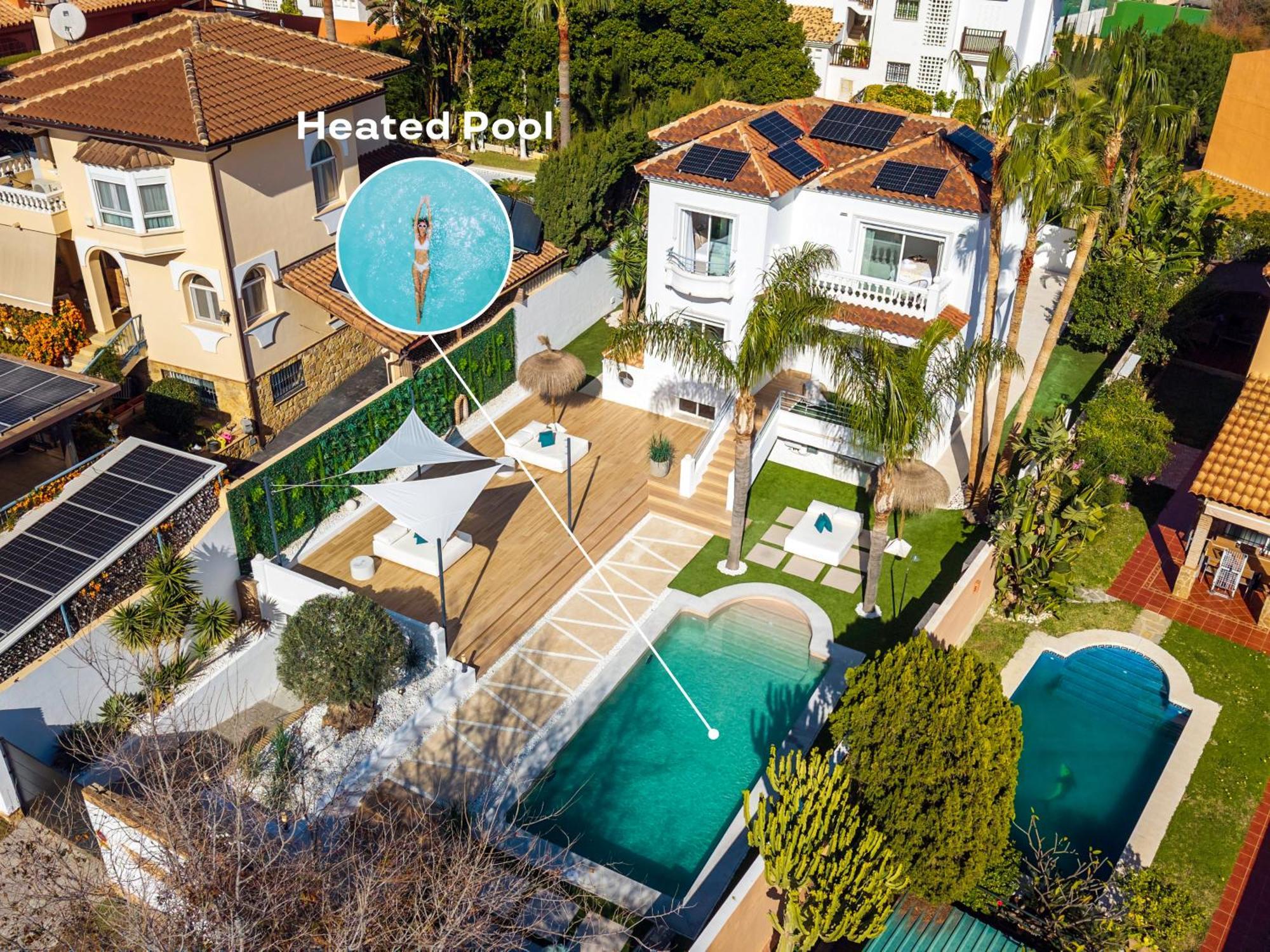 Vacation Marbella I Sunny Camelia Villa Heated Pool, Recently Renovated, Best Residential Neighborhood In Benalmadena, Short Walk To The Beach, Cinema Room Exterior foto